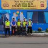 Pengamanan Arus Mudik dan Menjelang Hari Raya Idul Fitri 1446 H, Koramil 1601 Indramayu Bertugas di Pos PAM Terminal Indramayu