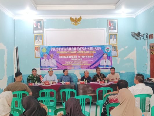 Tingkatkan Ekonomi Desa, Koramil 1611 Losarang Menghadiri Musdesus Pembentukan Desa Koperasi Merah Putih