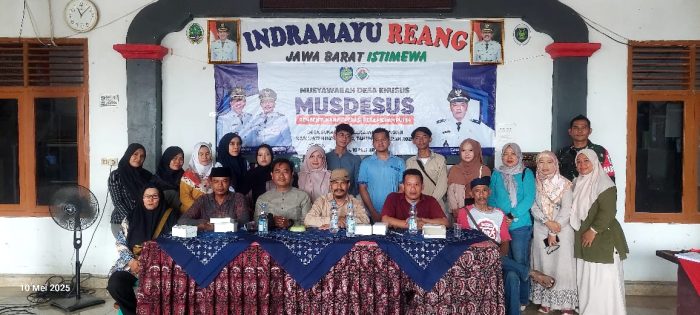 Koramil 1601 Indramayu Monitoring Musyawarah Desa Khusus Pembentukan Kopdes Merah Putih