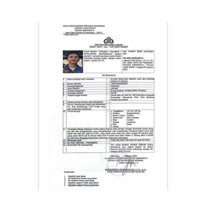 Polres Indramayu Terbitkan DPO untuk Alvian Maulana Sinaga, Eks Polisi Tersangka Kasus Pembunuhan
