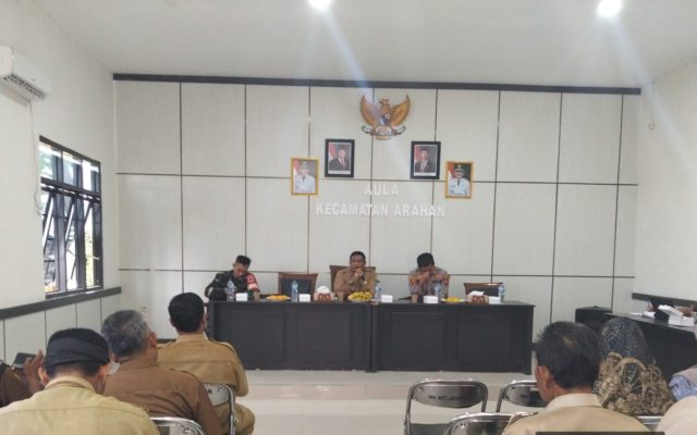 Laksanakan Program Presiden, Koramil 1603 Lohbener Bersama Forkopimcam Arahan Menggelar Rapat PMBG