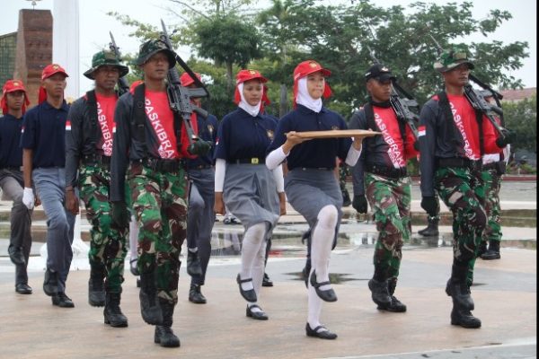H-5 Jelang HUT RI Ke-80, Digelar Latihan Gabungan Bersama Pasukan 45 dari Batalyon Arhanud 14/PWY