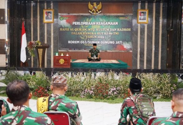 Meriahkan HUT TNI Ke-80, Beragam Perlombaan Di Korem 063/Sunan Gunung Jati Di Gelar
