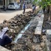 Dukung Pertumbuhan Ekonomi, Satgas TMMD Lanjutkan Pengerjaan TPT di Desa Longok Kecamatan Sliyeg