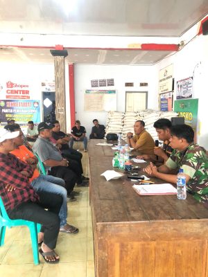 Pelda H.Agus Santoso Menghadiri Rakor Persiapan Tahapan Kampanye Pemilihan Kuwu Desa Lamarantarung