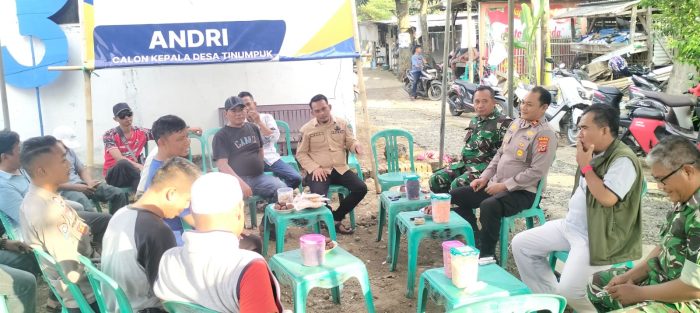Jaga Kondusifitas Pilwu, Danramil 1609 Juntinyuat Bersama Forkopimcam Laksanakan Silaturahmi Pada Calon Kuwu