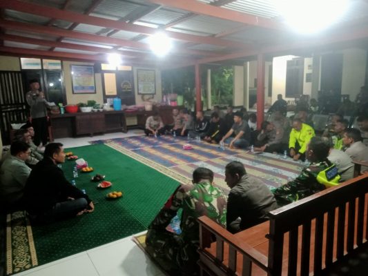 Apel gabungan Kesiapan Pengamanan Dan Do'a Bersama Malam Pergantian Tahun Baru 2026