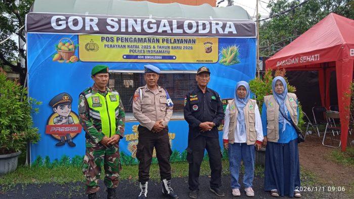 Wujudkan Situasi Kondusif, Koramil 1602 Sindang Laksanakan Pengamanan Di Pos Pam GOR Singalodra