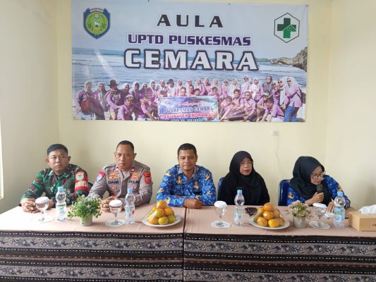 Koramil 1611 Losarang Menghadiri Peresmian Gedung Puskesmas Cemara Desa Jumbleng Kecamatan Losarang