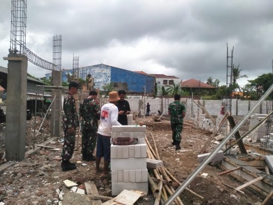 Dandim 0616/Indramayu Laksanakan Kunjungan Pembangunan Koperasi Desa Merah Putih Desa Benda
