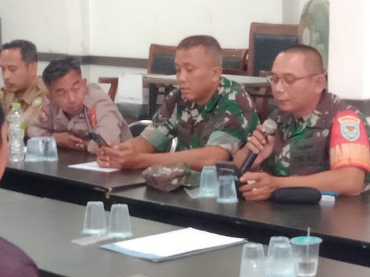 Koramil 1603 Lohbener Menghadiri Pelaksanaan Monev Penyediaan Lahan Pembangunan Fisik KDKMP