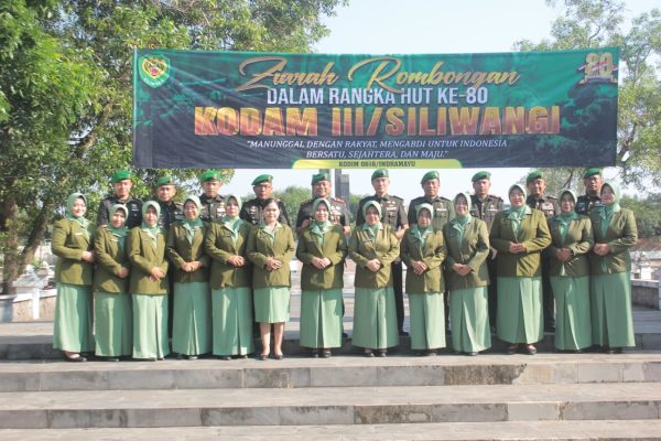Sambut HUT Ke-80 Kodam III/Siliwangi, Kodim 0616 Indramayu Lakukan Ziarah di TMP
