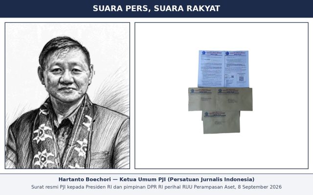 Ketua Umum PJI Tegaskan UU Perampasan Aset Harus Gigit Koruptor dan Anteknya, Bukan Masyarakat Umum.