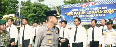 Tertib Dan Jaga Keselamatan Dalam Berkendara, Polres Indramayu Gelar Apel Operasi Patuh Lodaya 2026